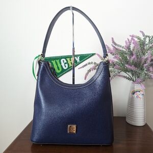 Dooney and Bourke navy saffiano hobo